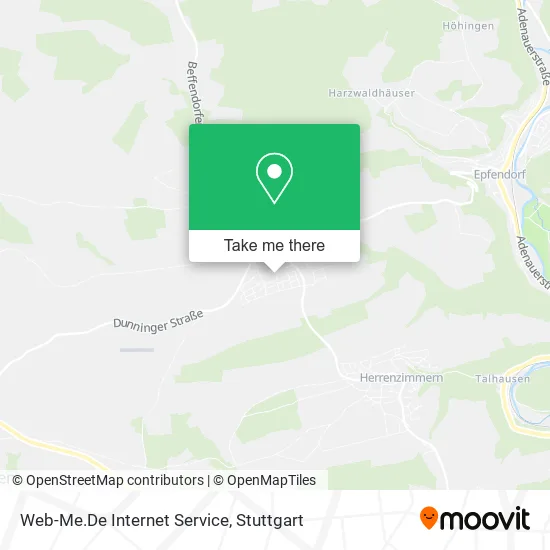 Web-Me.De Internet Service map