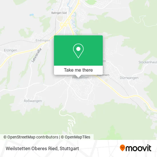 Карта Weilstetten Oberes Ried