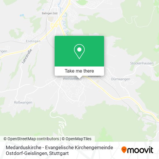 Medarduskirche - Evangelische Kirchengemeinde Ostdorf-Geislingen map