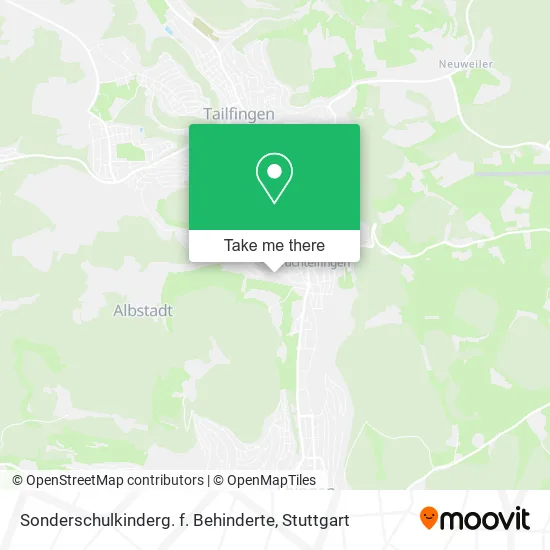 Карта Sonderschulkinderg. f. Behinderte