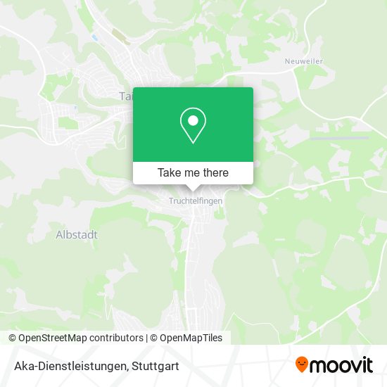 Aka-Dienstleistungen map