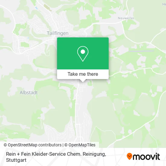 Карта Rein + Fein Kleider-Service Chem. Reinigung
