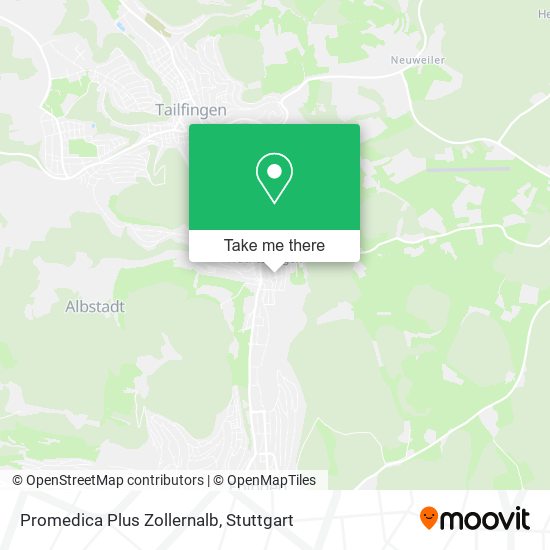 Promedica Plus Zollernalb map
