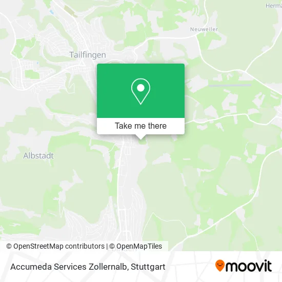 Карта Accumeda Services Zollernalb