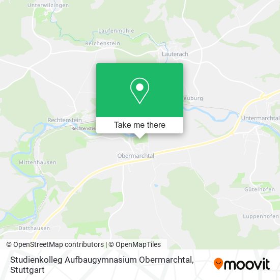 Studienkolleg Aufbaugymnasium Obermarchtal map