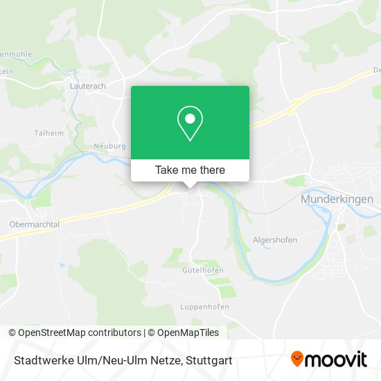 Stadtwerke Ulm/Neu-Ulm Netze map