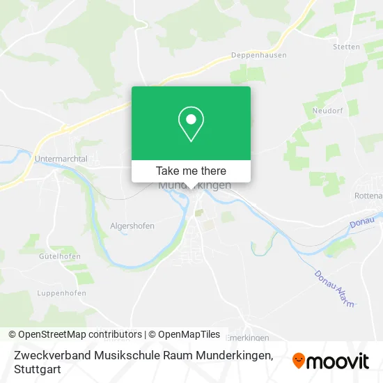 Карта Zweckverband Musikschule Raum Munderkingen