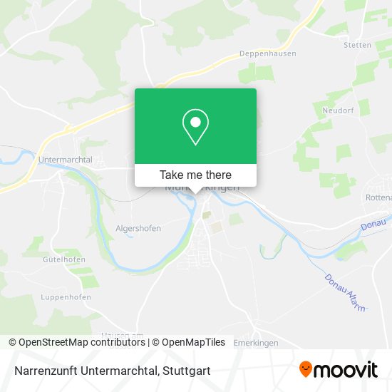 Narrenzunft Untermarchtal map
