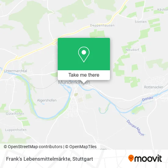Карта Frank's Lebensmittelmärkte