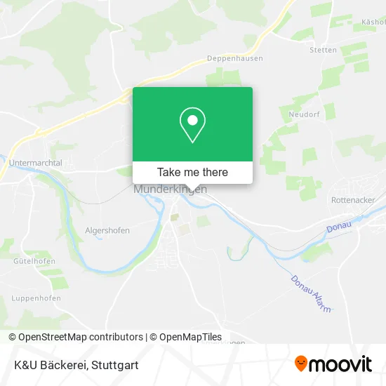 Карта K&U Bäckerei