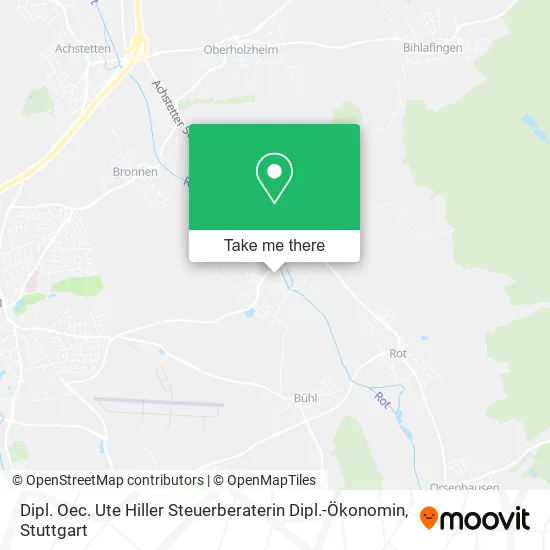 Карта Dipl. Oec. Ute Hiller Steuerberaterin Dipl.-Ökonomin