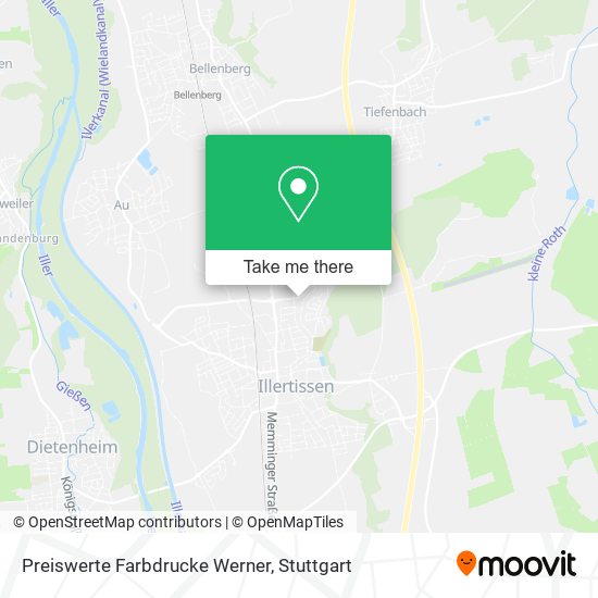 Карта Preiswerte Farbdrucke Werner