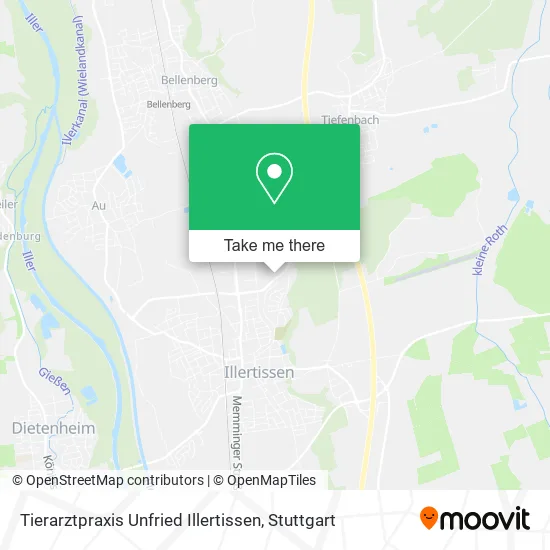 Tierarztpraxis Unfried Illertissen map
