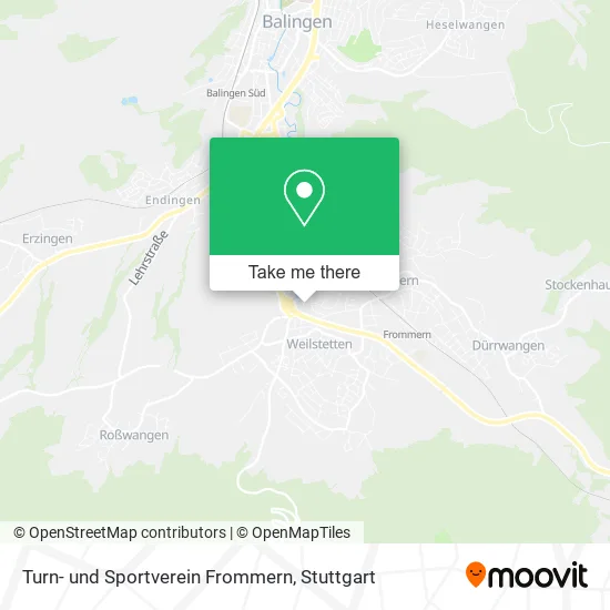 Карта Turn- und Sportverein Frommern