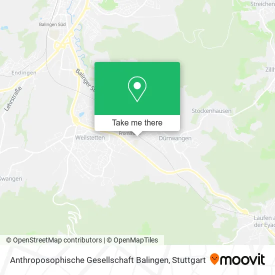 Карта Anthroposophische Gesellschaft Balingen