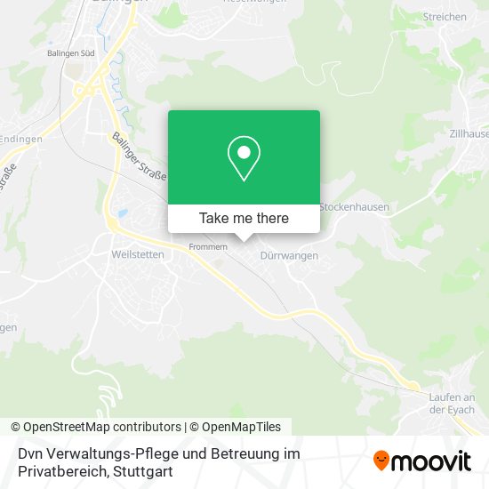 Dvn Verwaltungs-Pflege und Betreuung im Privatbereich map