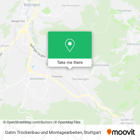 Карта Gatm Trockenbau-und Montagearbeiten