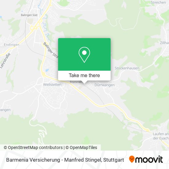 Barmenia Versicherung - Manfred Stingel map