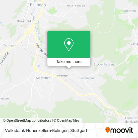 Volksbank Hohenzollern-Balingen map