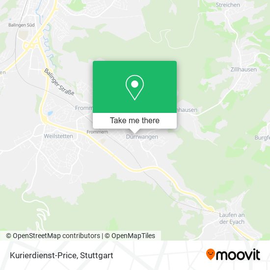 Kurierdienst-Price map