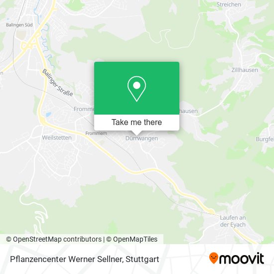 Карта Pflanzencenter Werner Sellner