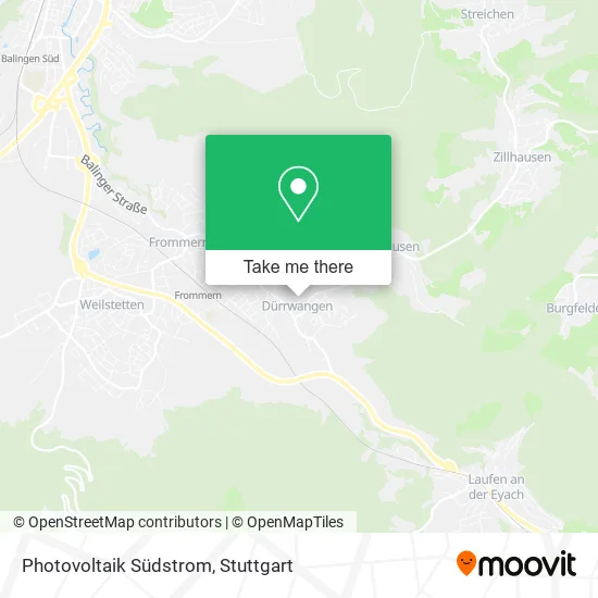 Карта Photovoltaik Südstrom