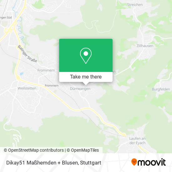 Карта Dikay51 Maßhemden + Blusen