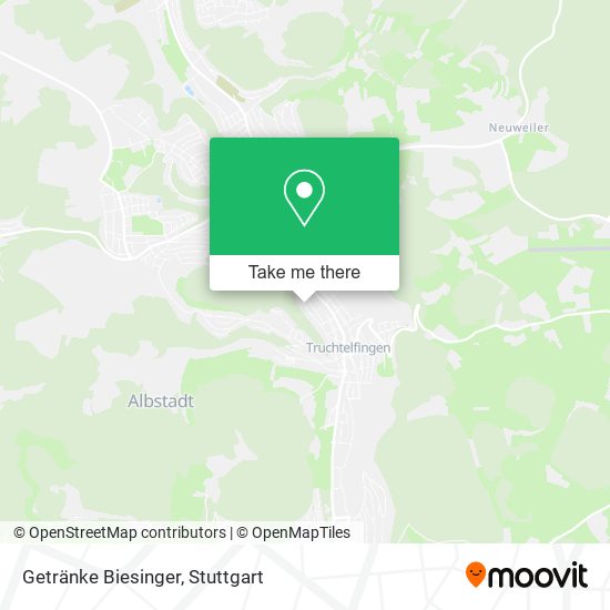 Карта Getränke Biesinger