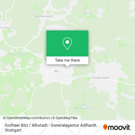 Карта Gothaer Bitz / Albstadt - Generalagentur Adlhardt
