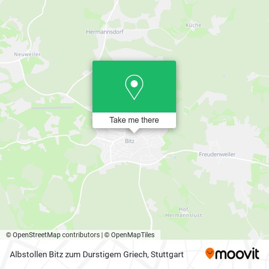 Albstollen Bitz zum Durstigem Griech map