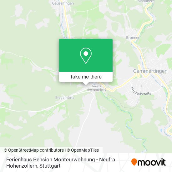 Карта Ferienhaus Pension Monteurwohnung - Neufra Hohenzollern