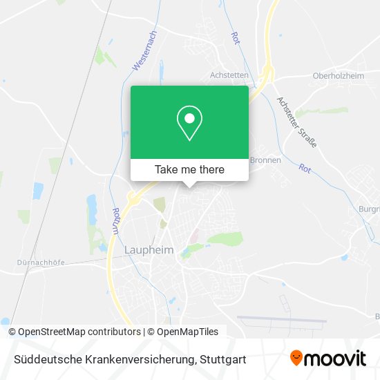 Süddeutsche Krankenversicherung map