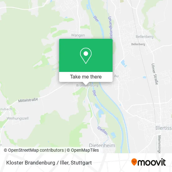 Карта Kloster Brandenburg / Iller