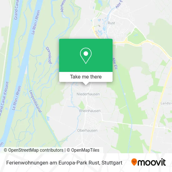 Карта Ferienwohnungen am Europa-Park Rust