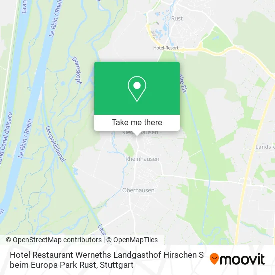 Карта Hotel Restaurant Werneths Landgasthof Hirschen S beim Europa Park Rust