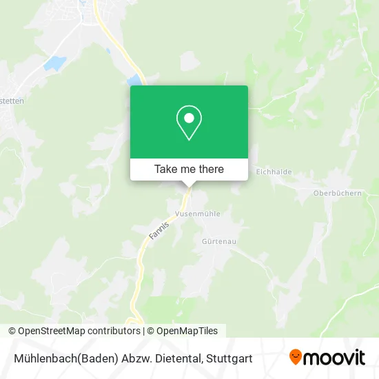 Карта Mühlenbach(Baden) Abzw. Dietental