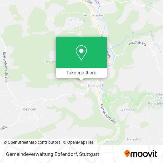 Gemeindeverwaltung Epfendorf map