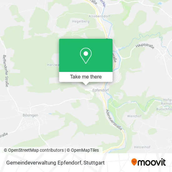 Карта Gemeindeverwaltung Epfendorf