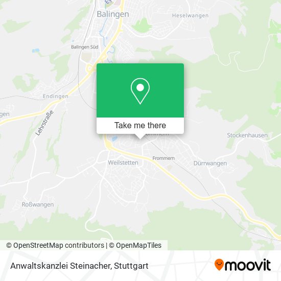 Anwaltskanzlei Steinacher map
