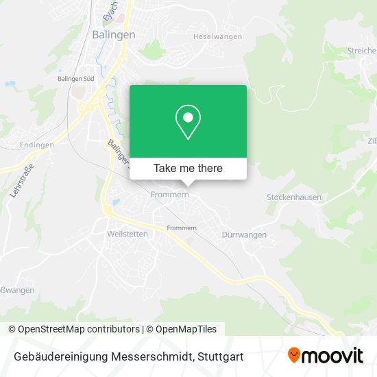 Gebäudereinigung Messerschmidt map