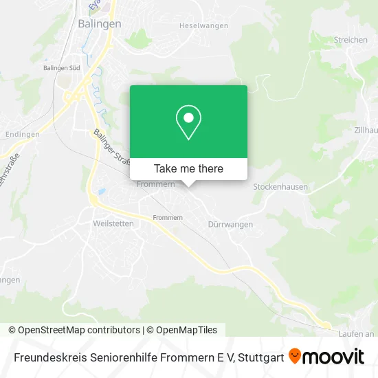 Карта Freundeskreis Seniorenhilfe Frommern E V