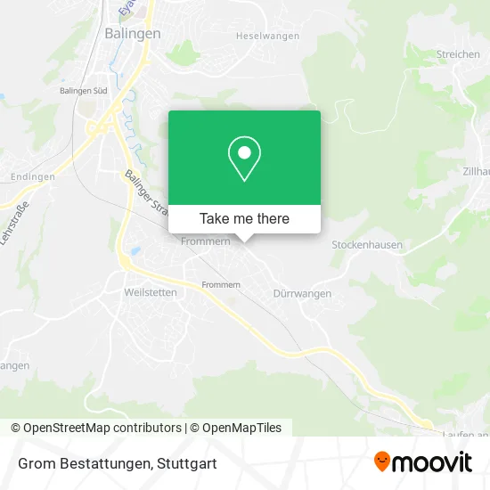 Карта Grom Bestattungen