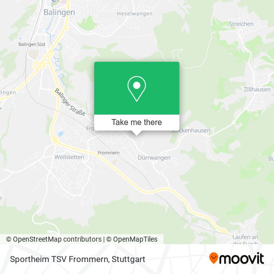 Карта Sportheim TSV Frommern