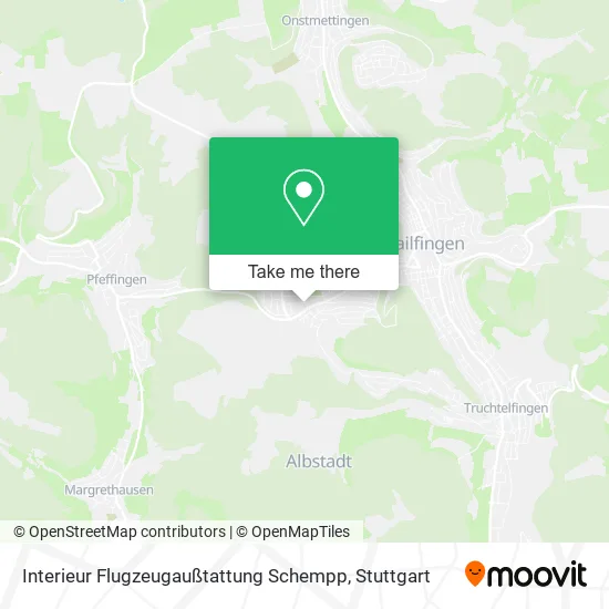 Карта Interieur Flugzeugaußtattung Schempp