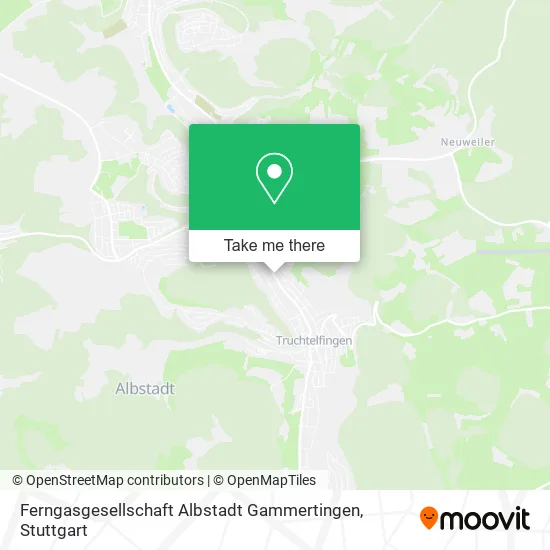 Карта Ferngasgesellschaft Albstadt Gammertingen