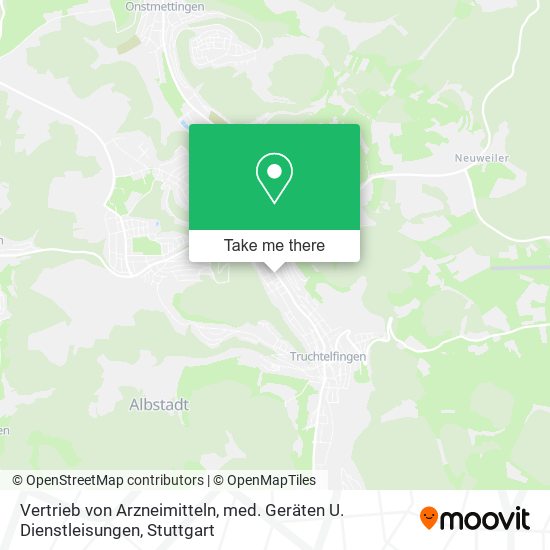 Vertrieb von Arzneimitteln, med. Geräten U. Dienstleisungen map