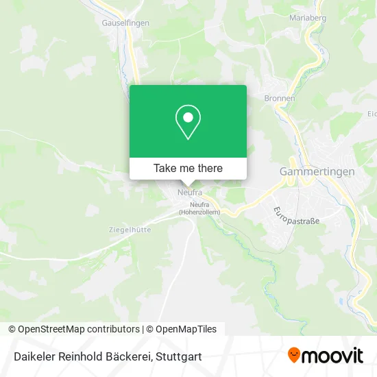 Карта Daikeler Reinhold Bäckerei