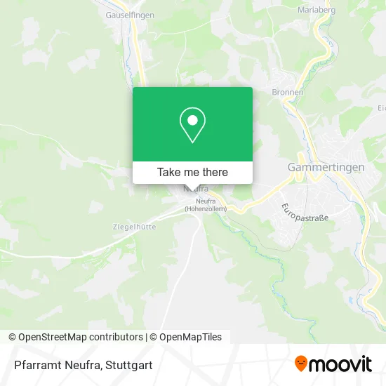 Карта Pfarramt Neufra