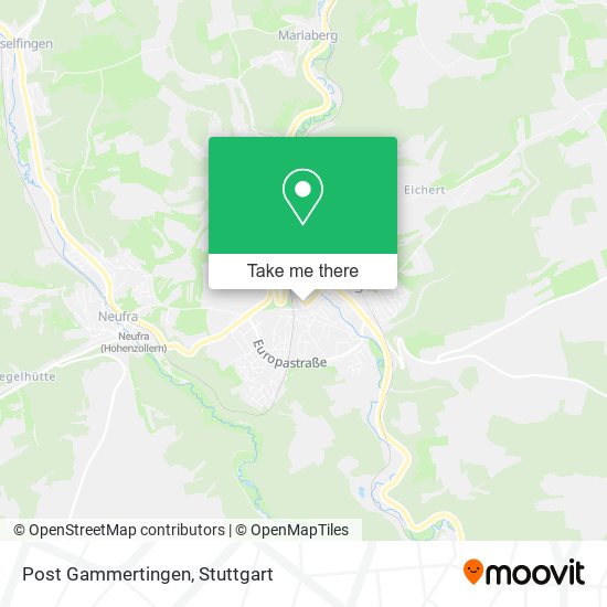 Post Gammertingen map