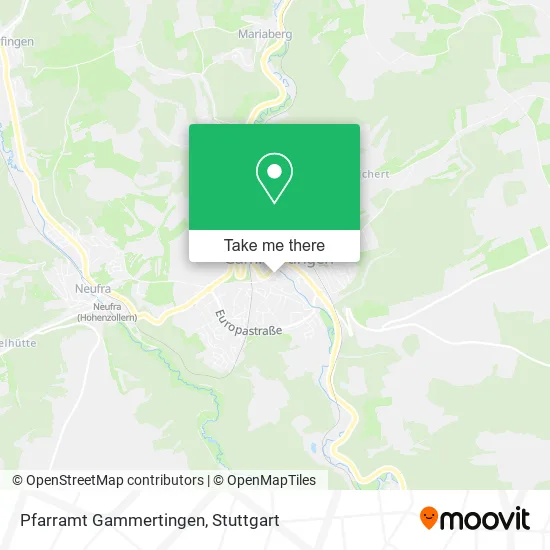 Карта Pfarramt Gammertingen